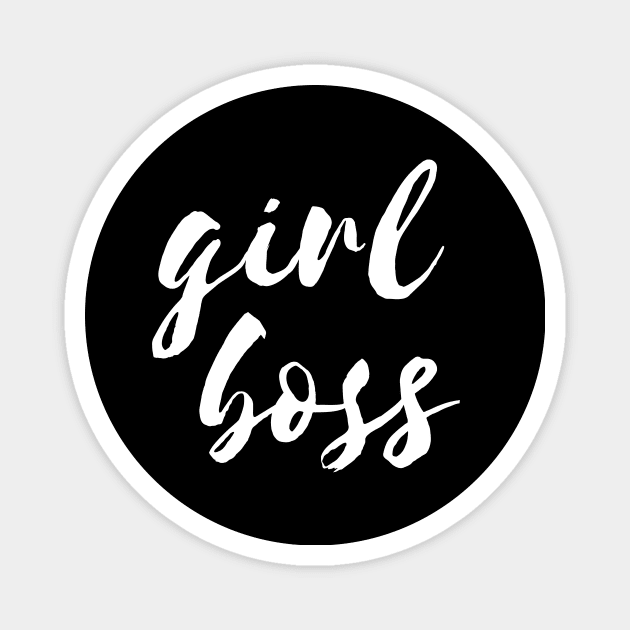 Girl boss Magnet by LemonBox